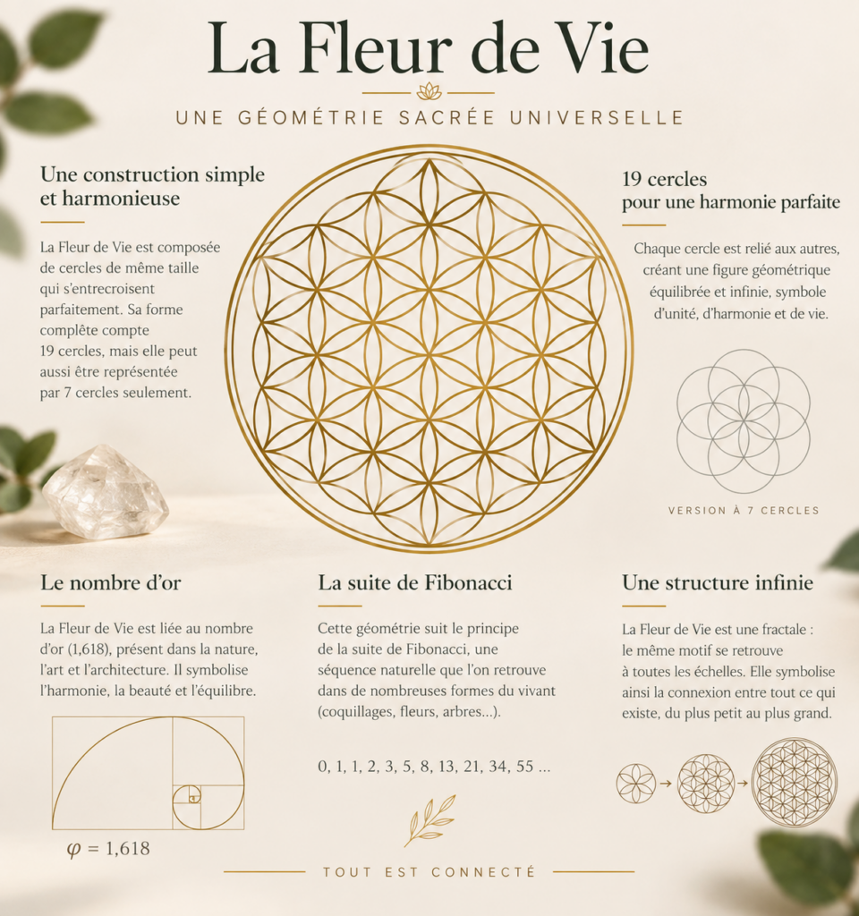 Géométrie de la Fleur de Vie et construction des cercles