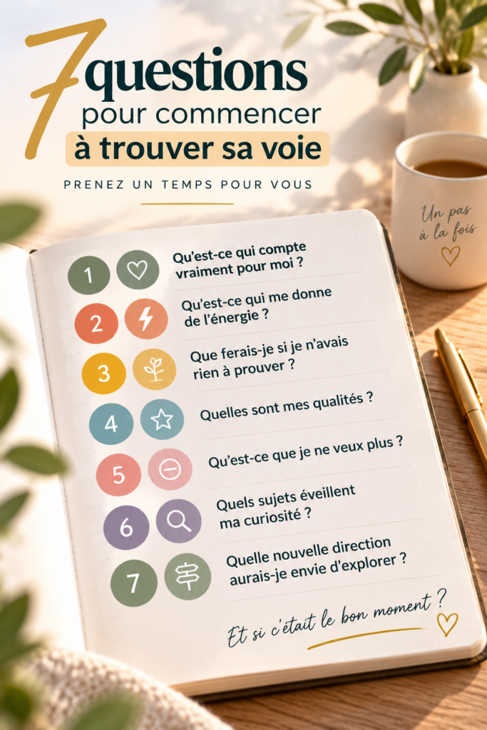 7 questions pour commencer à trouver sa voie et mieux comprendre ses aspirations