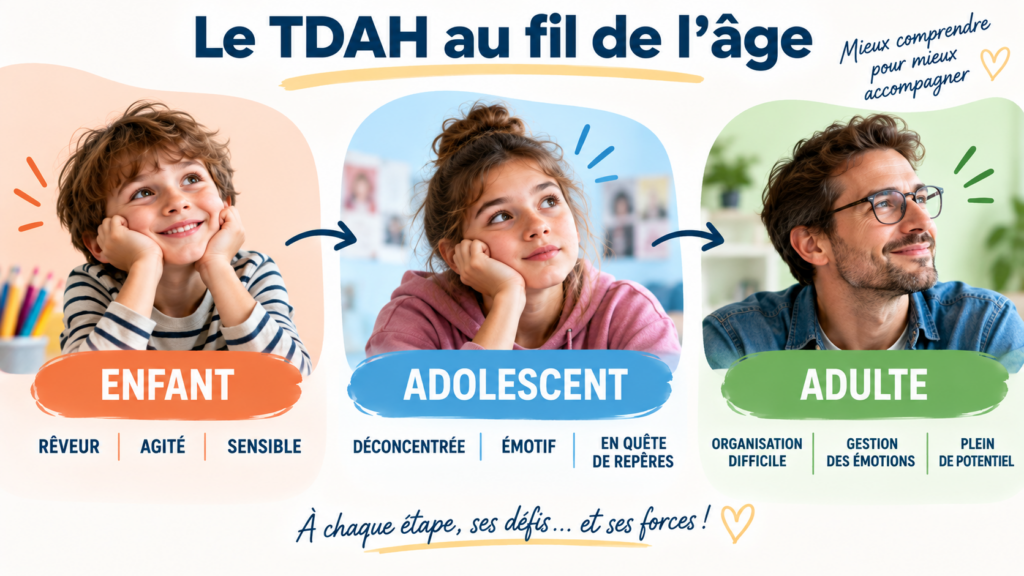 Symptômes du TDAH chez l’enfant et chez l’adulte